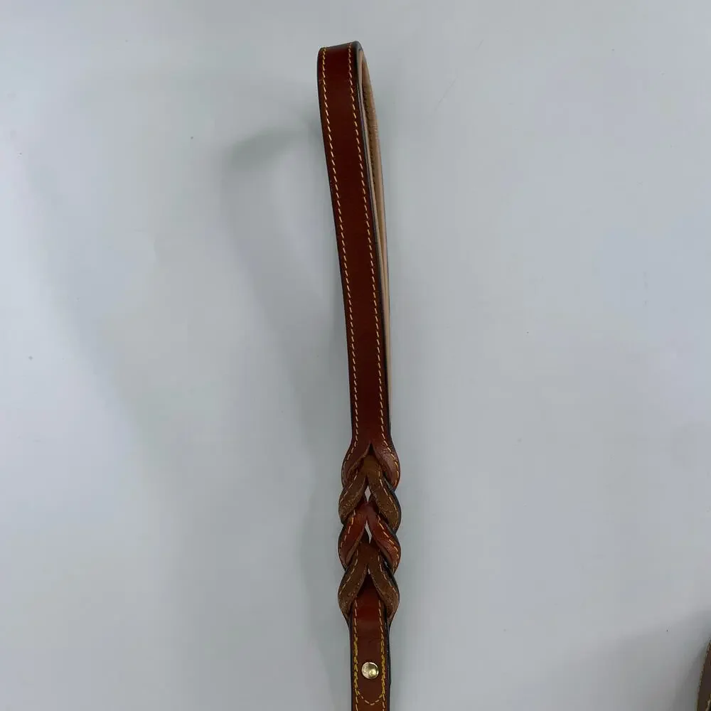 Soft Touch Large Dog brown leather leach 24
